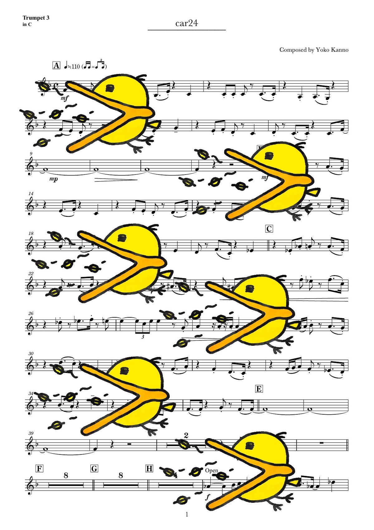CAR 24 譜面サンプル Trumpet 3