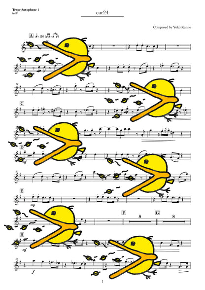 CAR 24 譜面サンプル Tenor Saxophone 1
