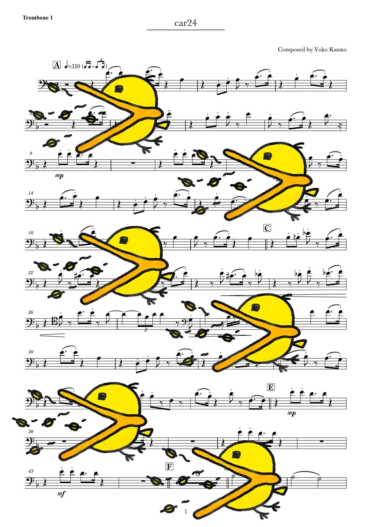 CAR 24 譜面サンプル Trombone 1