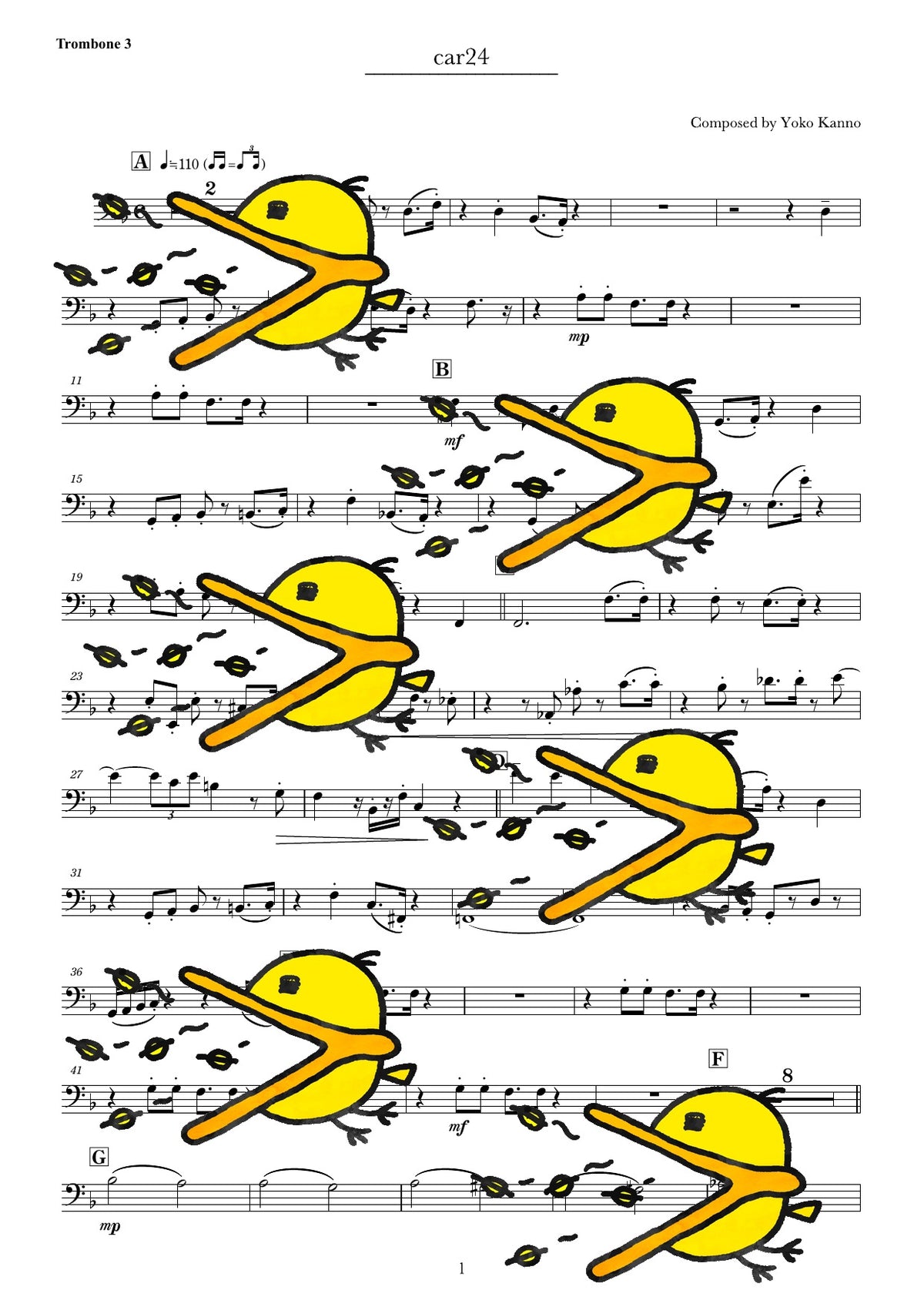 CAR 24 譜面サンプル Trombone 3